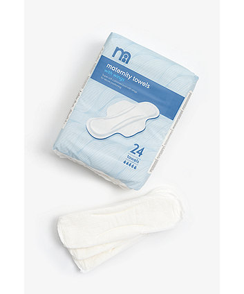 Mothercare Maternity Towels With Wings- 24 Pack